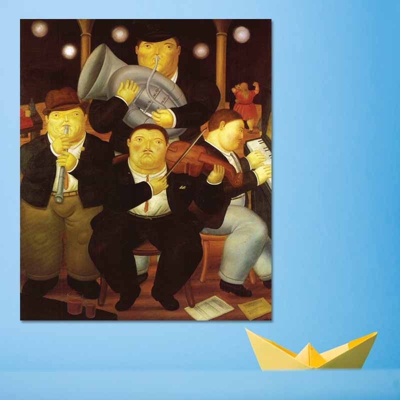 Πίνακας σε καμβά Fernando Βotero - Four Musicians