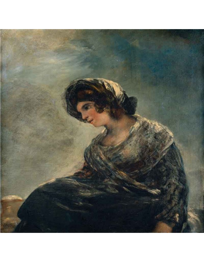 Πίνακας σε καμβά Francisco de Goya - The Milkmaid of Bordeaux - 1825
