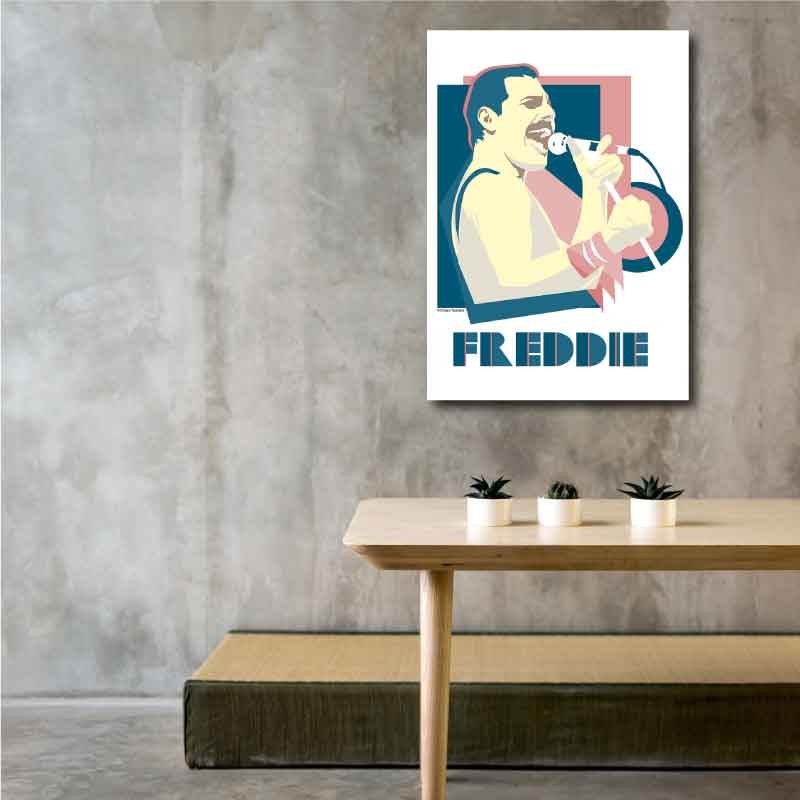 Πίνακας σε καμβά Freddie Mercury Poster