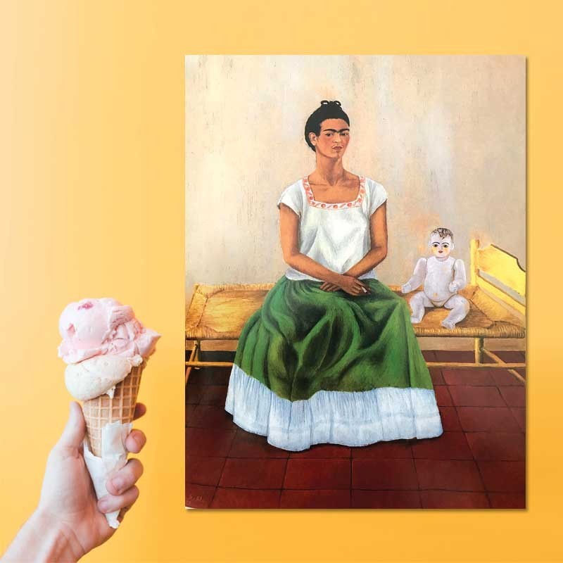 Πίνακας σε καμβά Frida Kahlo - My doll and I