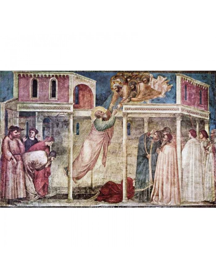 Πίνακας σε καμβά Giotto de Bandone - Ascension of St. John adjusted