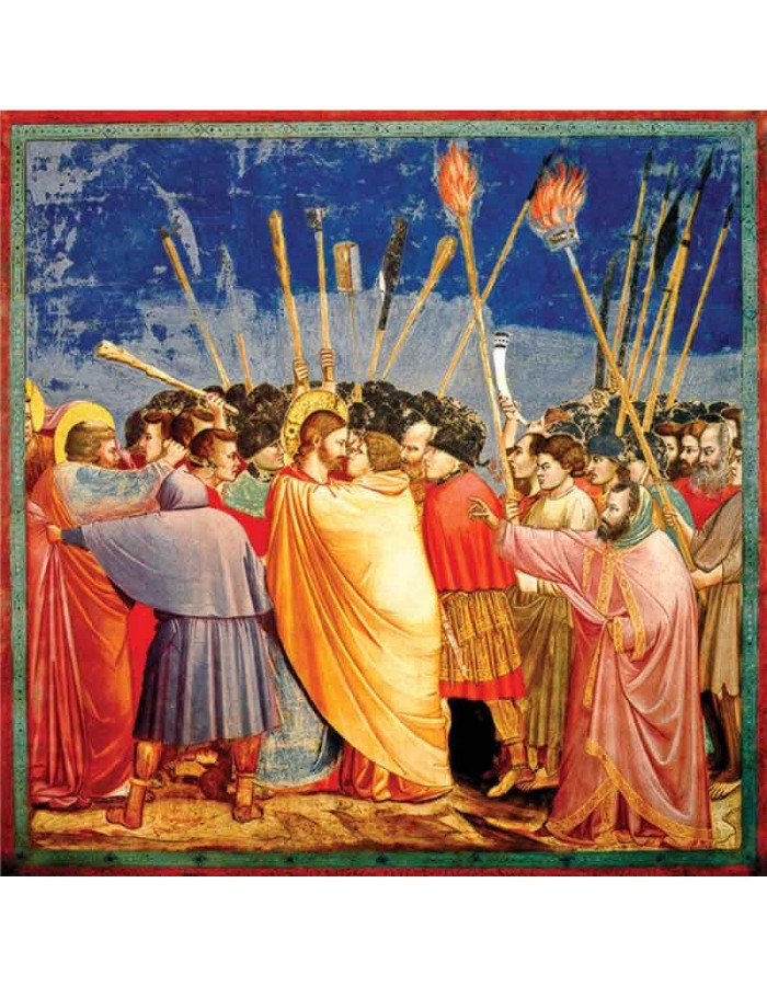 Πίνακας σε καμβά Giotto de Bandone - Kiss of Judas - 1304