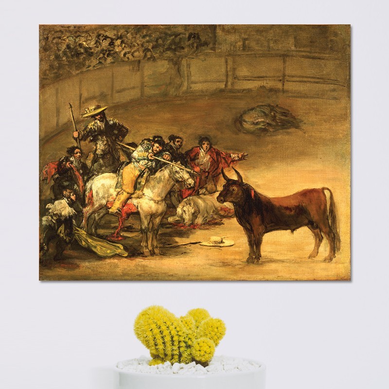 Πίνακας σε καμβά Goya - Bullfight