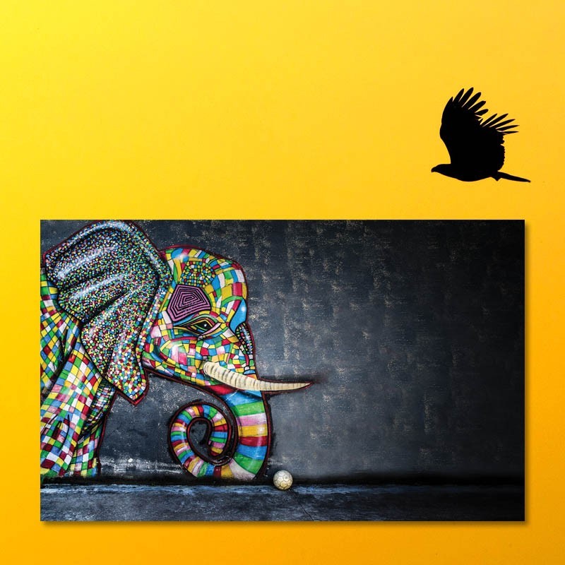 Πίνακας σε καμβά Graffiti Ελέφαντας