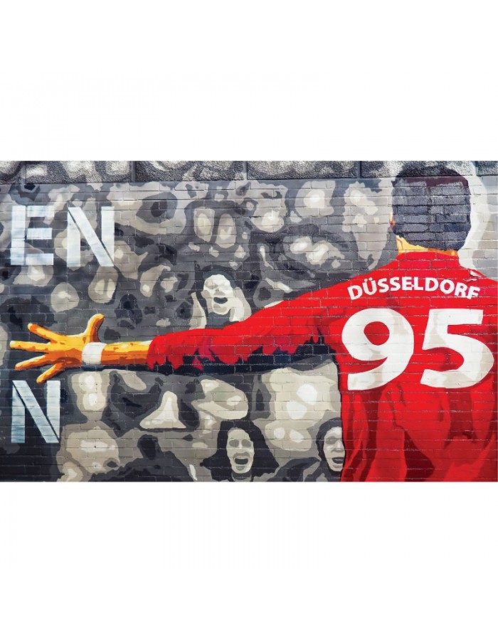 Πίνακας σε καμβά graffiti με ποδόσφαιρο