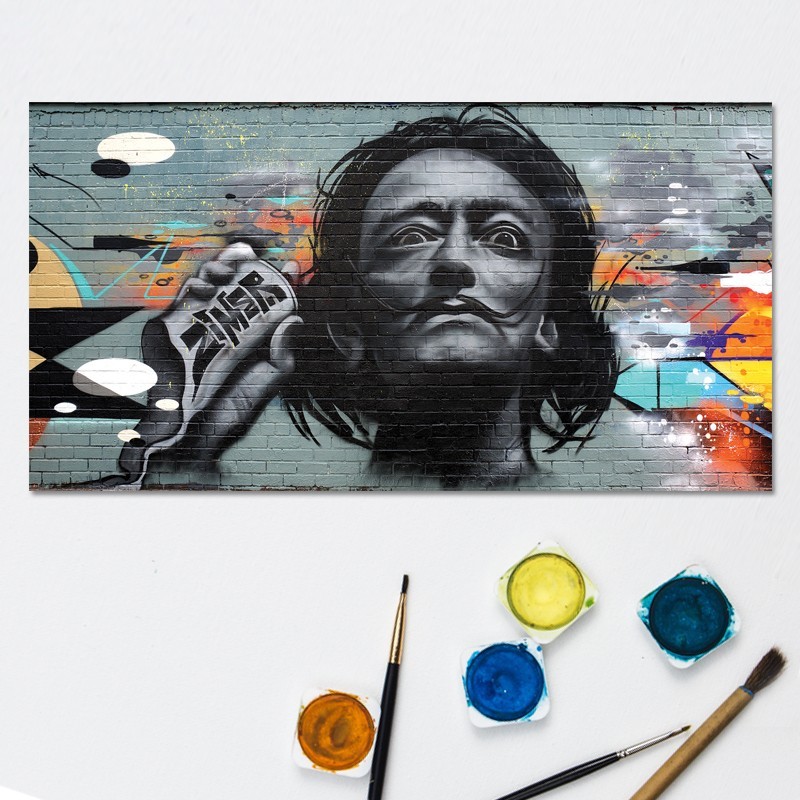 Πίνακας σε καμβά Graffiti Salvador Dali