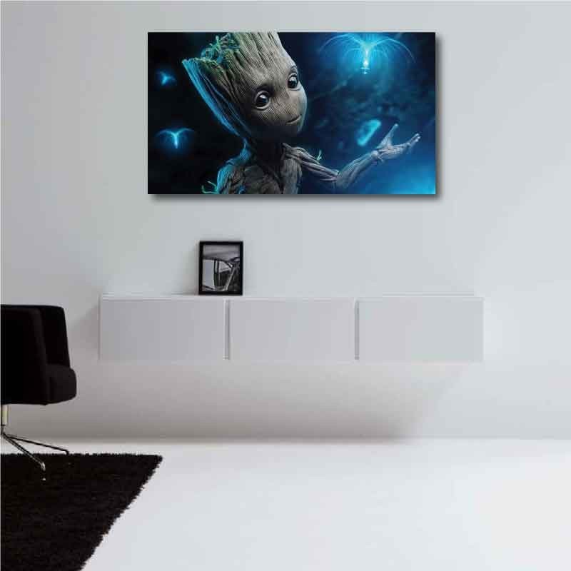 Πίνακας σε καμβά Guardians of the Galaxy - Mr. Groot