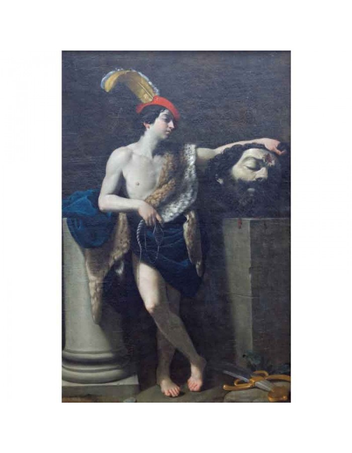 Πίνακας σε καμβά Guido Reni - David with the Head of Goliath - 1605
