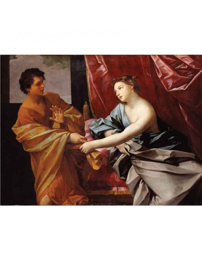 Πίνακας σε καμβά Guido Reni - Joseph and Potiphar's Wife