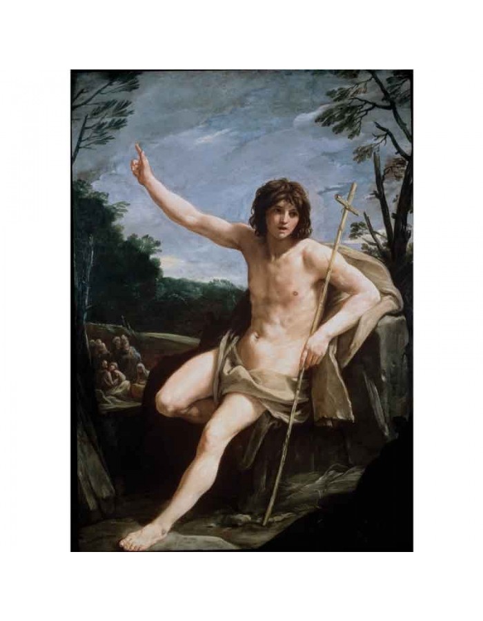 Πίνακας σε καμβά Guido Reni - St John the Baptist in the Wilderness - 1636