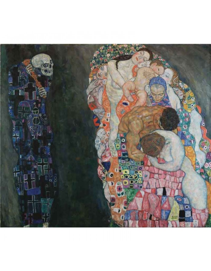 Πίνακας σε καμβά Gustav Klimt - Death and Life