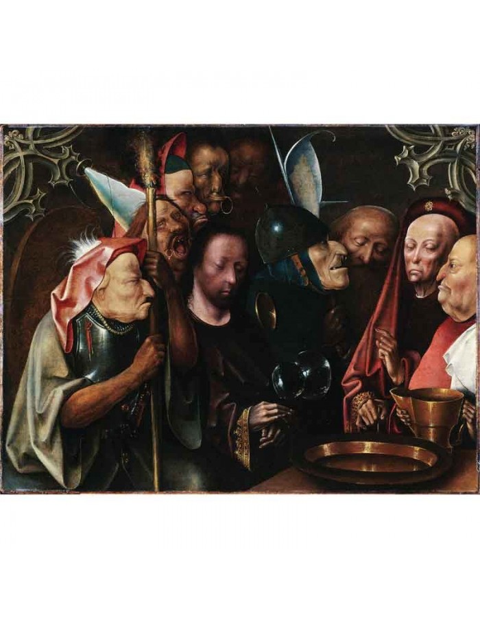Πίνακας σε καμβά Hieronymus Bosch - Christ Before Pilate - 1520