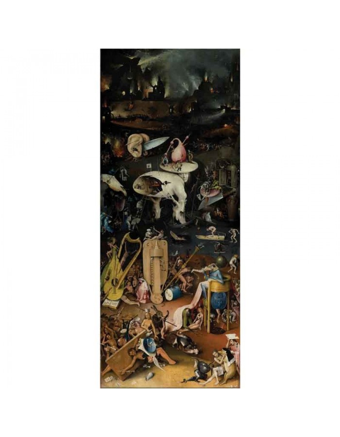 Πίνακας σε καμβά Hieronymus Bosch - Hell panel from The Garden of Earthly Delights