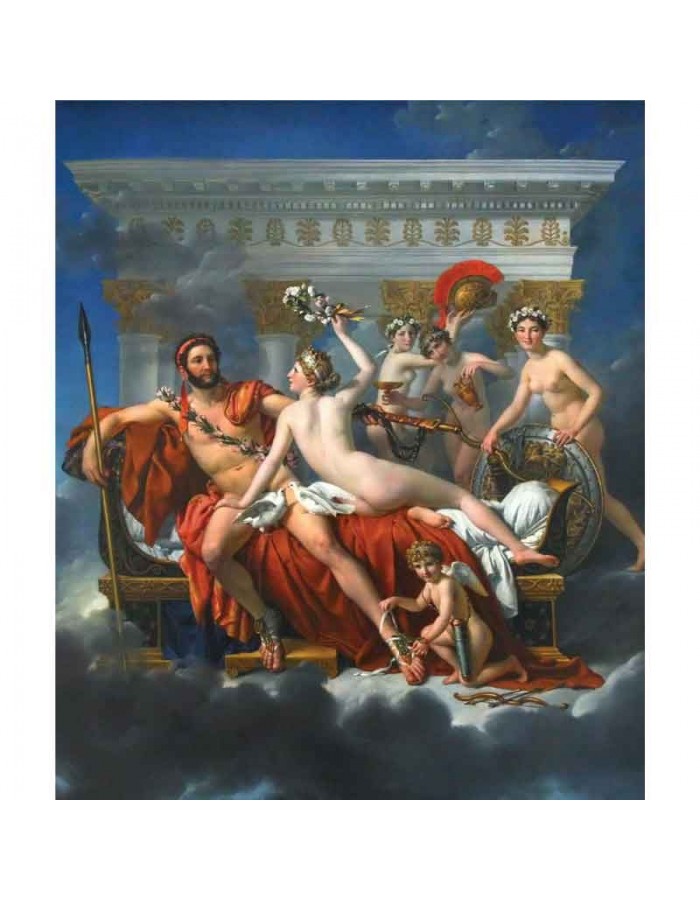 Πίνακας σε καμβά Jacques Louis David - Mars Being Disarmed - 1824