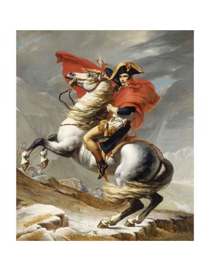 Πίνακας σε καμβά Jacques Louis David - Napoleon at the Saint Bernard Pass - 1801