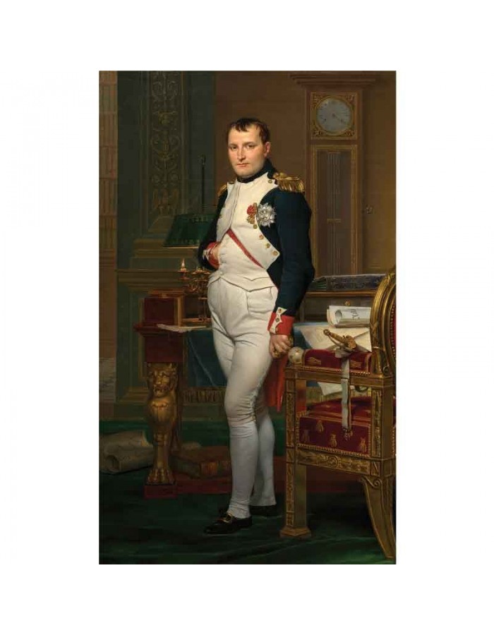 Πίνακας σε καμβά Jacques Louis David - The Emperor Napoleon in His Study at the Tuileries - 1812
