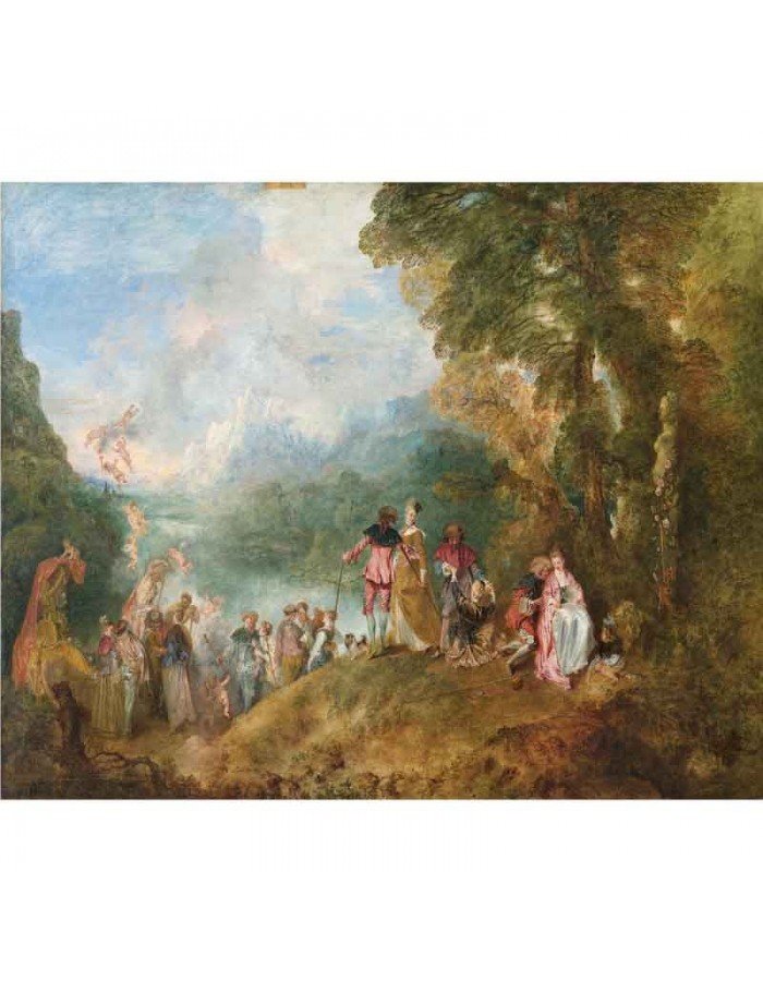 Πίνακας σε καμβά Jean Antoine Watteau - Departure from Cythere