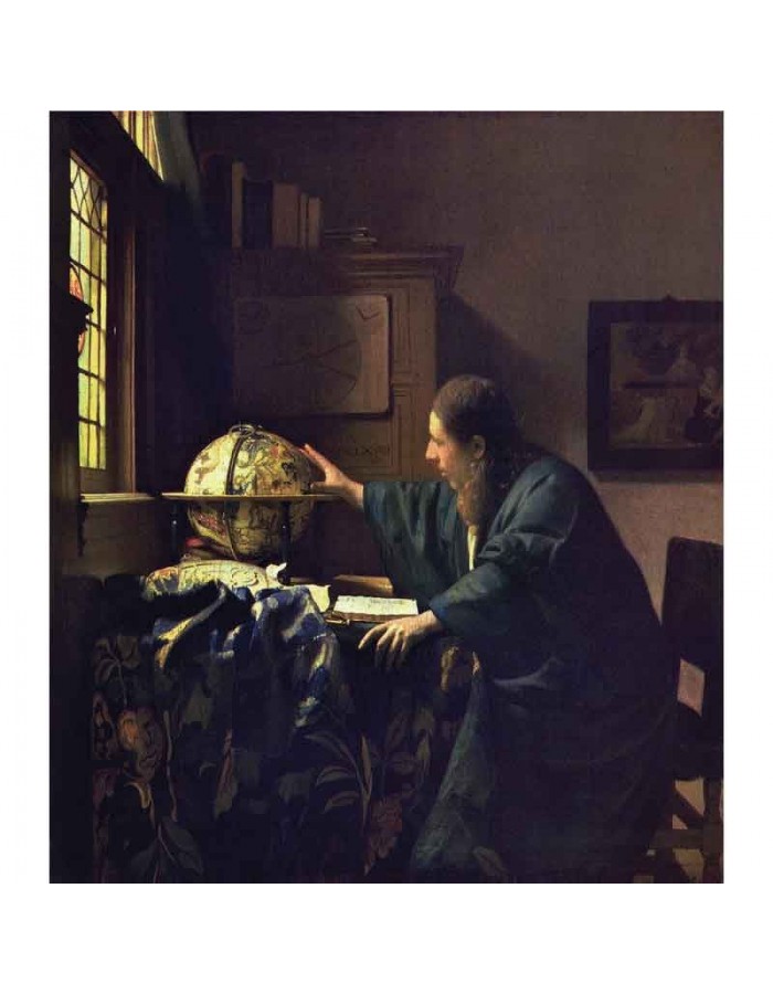 Πίνακας σε καμβά Johannes Vermeer - The Astronomer - 1668