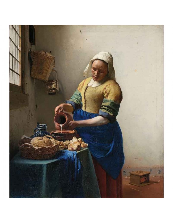 Πίνακας σε καμβά Johannes Vermeer - The Milkmaid - 1658
