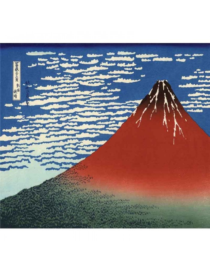 Πίνακας σε καμβά Katsushika Hokusai - Red Fuji Mountain