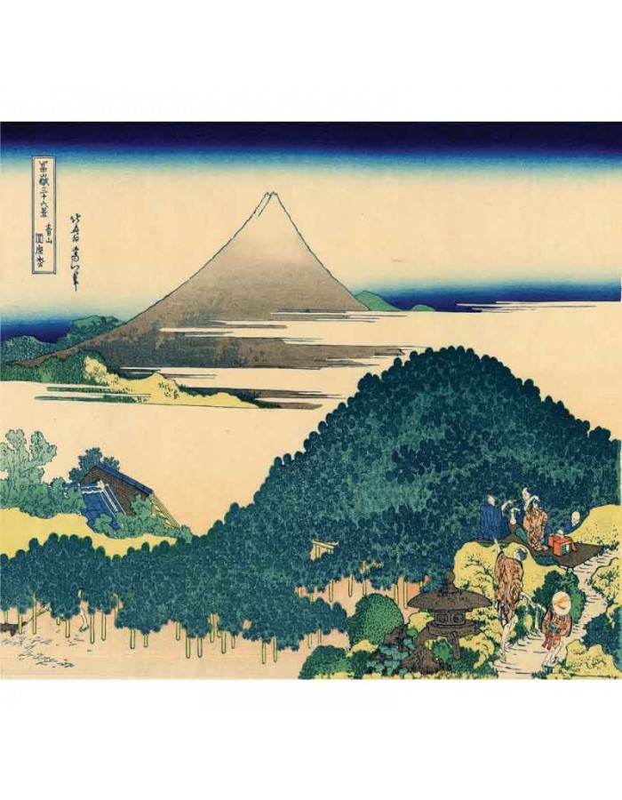 Πίνακας σε καμβά Katsushika Hokusai - The coast of seven leages in Kamakura 