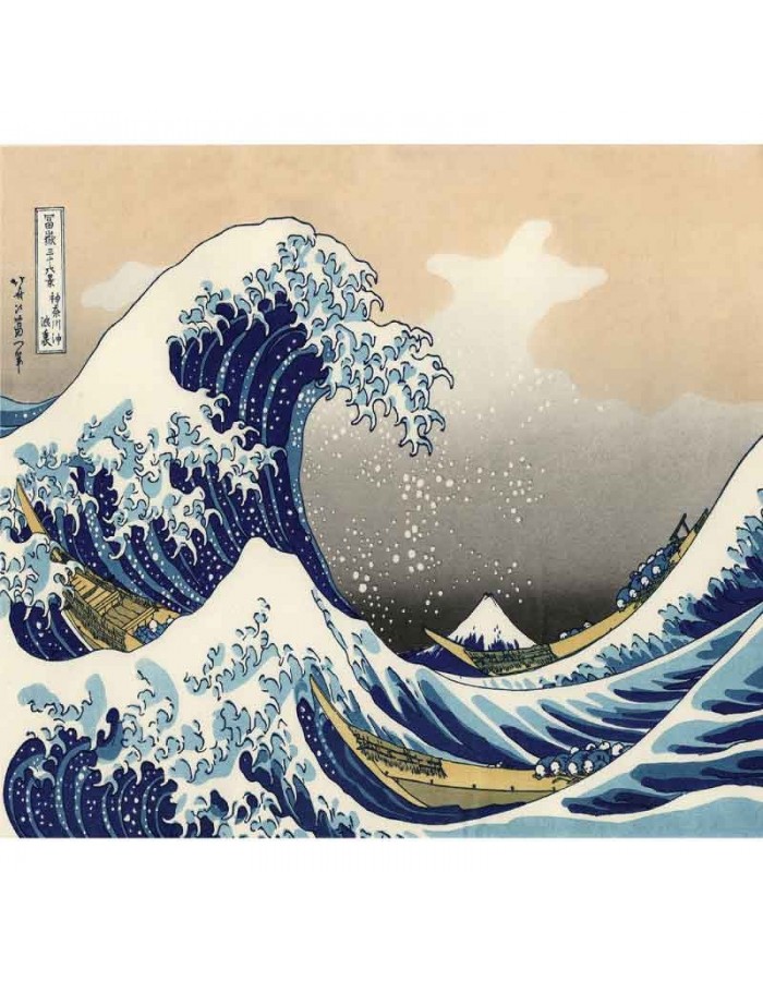 Πίνακας σε καμβά Katsushika Hokusai - The Great Wave off Kanagawa