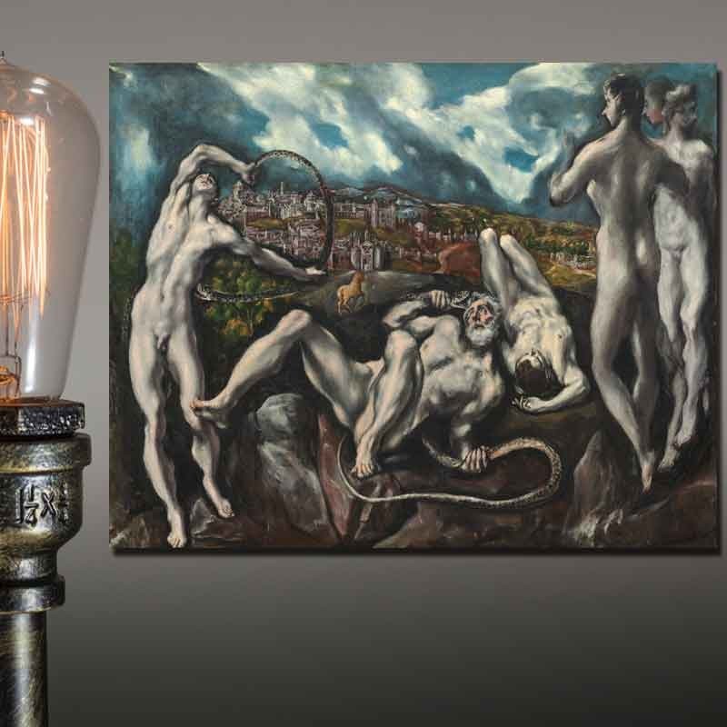Πίνακας σε καμβά Laocoon-El Greco