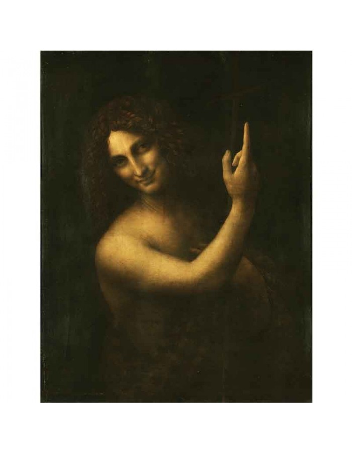 Πίνακας σε καμβά Leonardo Da Vinci - John the Baptist
