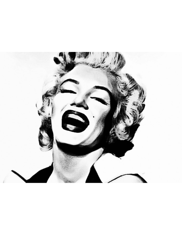 Πίνακας σε καμβά Marilyn Monroe γέλιο