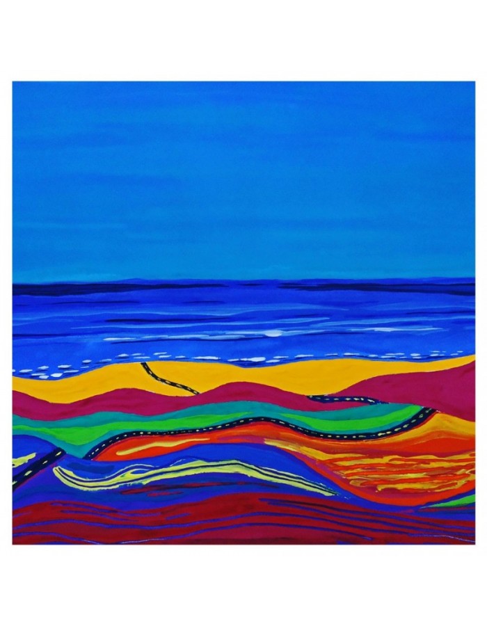 Πίνακας σε καμβά με Θάλασσα με κύματα