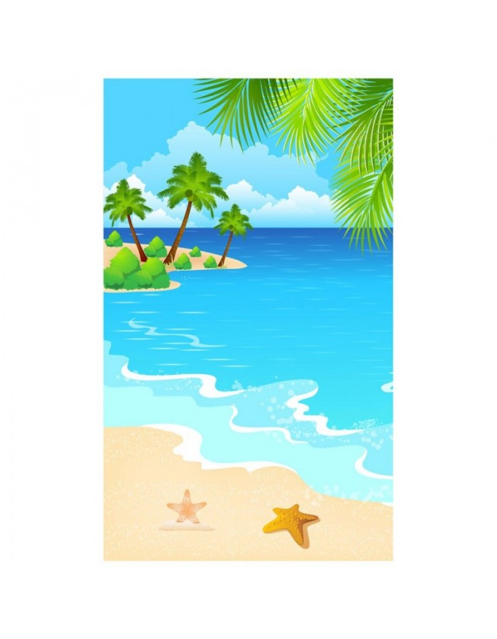 Πίνακας σε καμβά με Θάλασσα ζωγραφιά με παραλία