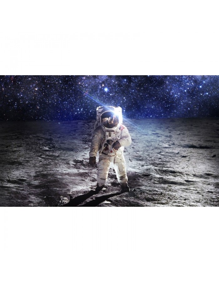 Πίνακας σε καμβά με Διάστημα Άνθρωπος στο φεγγάρι