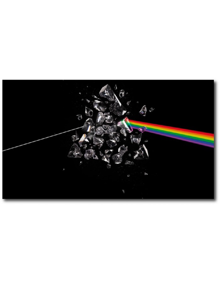 Πίνακας σε καμβά με μουσική Pink Floyd triangle