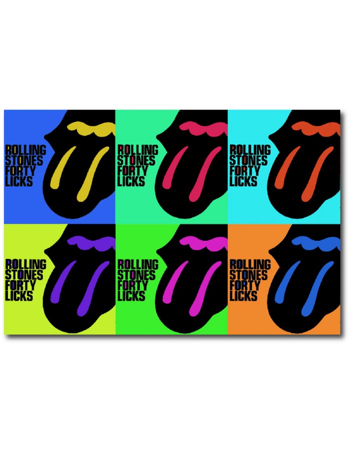 Πίνακας σε καμβά με μουσική Rolling Stones Andy Warhol's Art