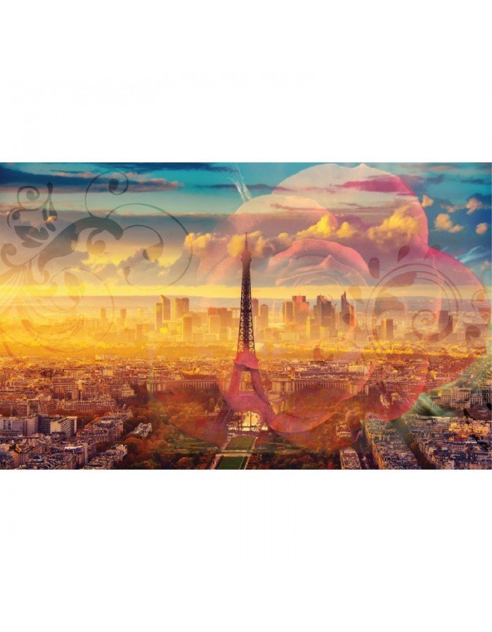 Πίνακας σε καμβά με Πόλεις με Παρίσι