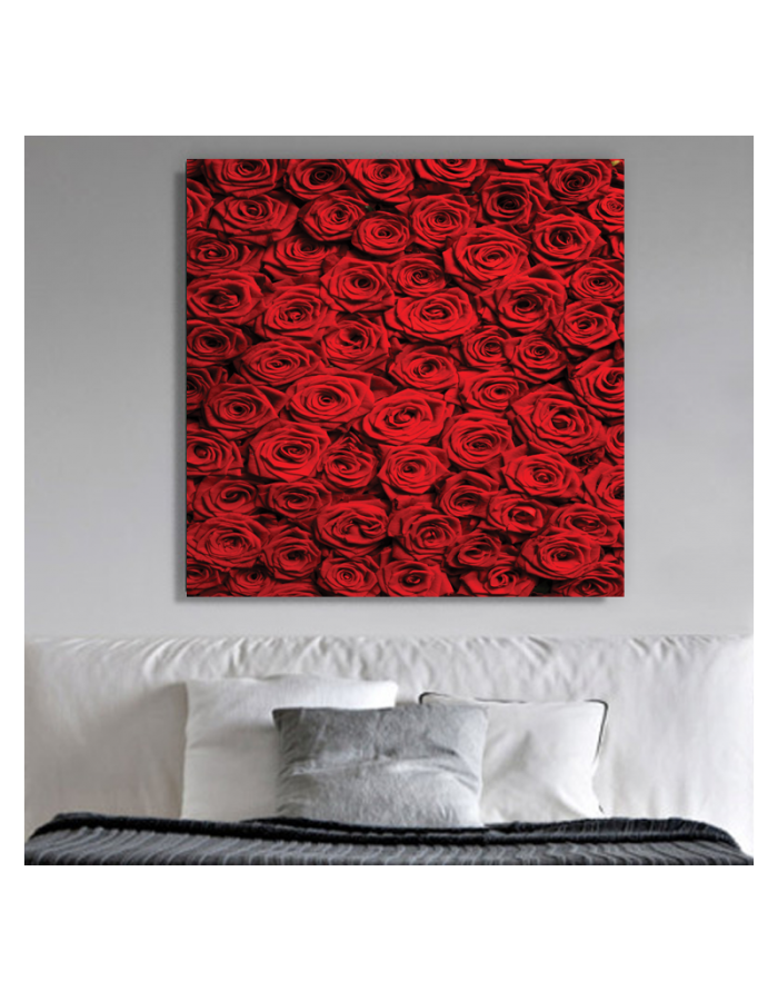Πίνακας σε καμβά με Τοπία Κόκκινα τριαντάφυλλα