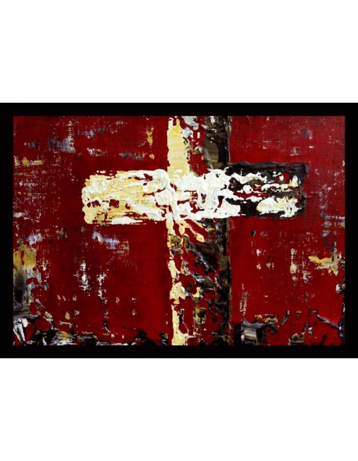 Πίνακας σε καμβά με Ζωγραφική Abstract Cross