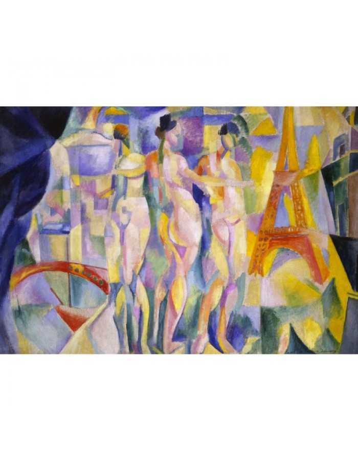Πίνακας σε καμβά με Ζωγραφική Abstract Paris