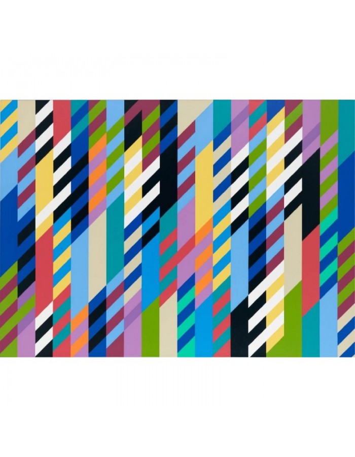 Πίνακας σε καμβά με Ζωγραφική Bridget Riley Through Through