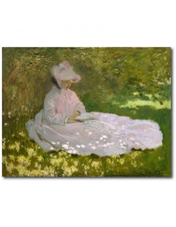 Πίνακας σε καμβά με Ζωγραφική Claude Monet Springtime