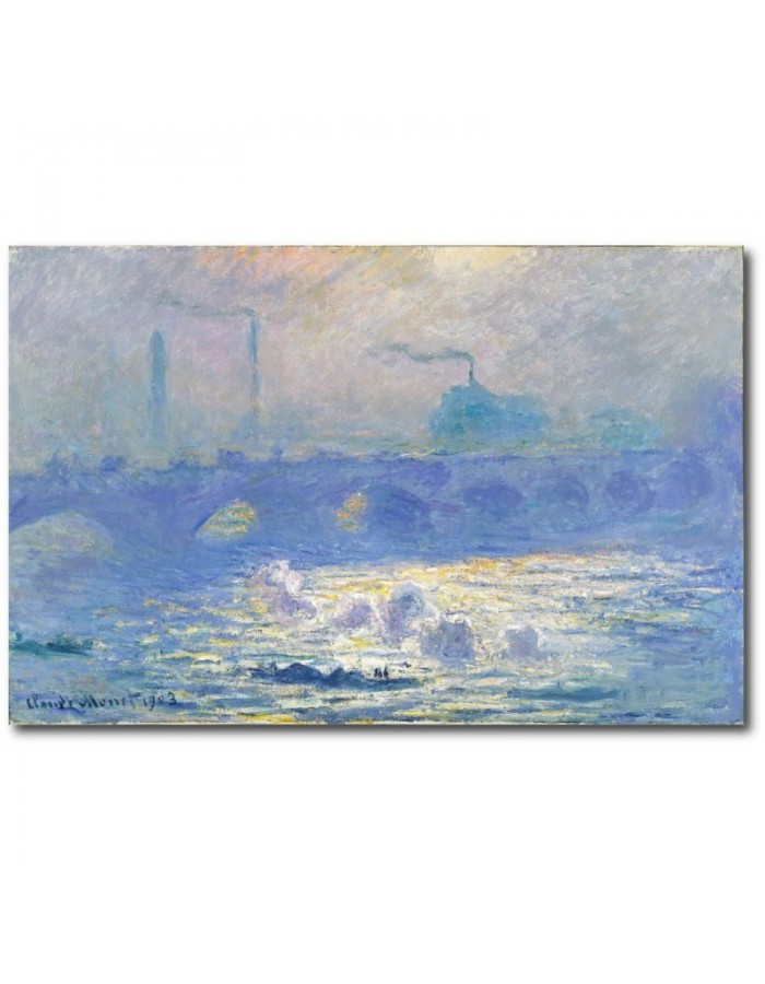 Πίνακας σε καμβά με Ζωγραφική Claude Monet Waterloo Bridge