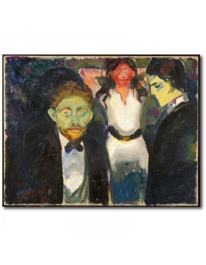 Πίνακας σε καμβά με Ζωγραφική Edvard Munch Jealousy