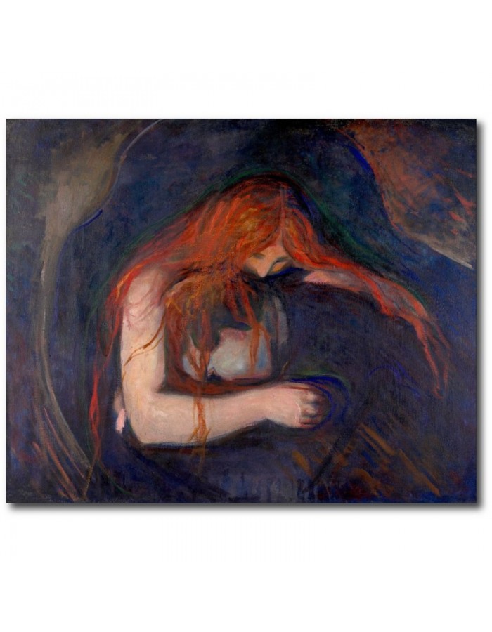 Πίνακας σε καμβά με Ζωγραφική Edvard Munch The Vampire