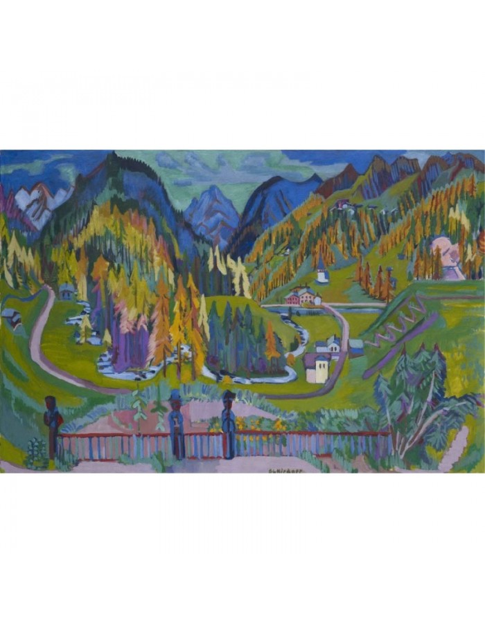 Πίνακας σε καμβά με Ζωγραφική Ernst Ludwig Kirchner landscape