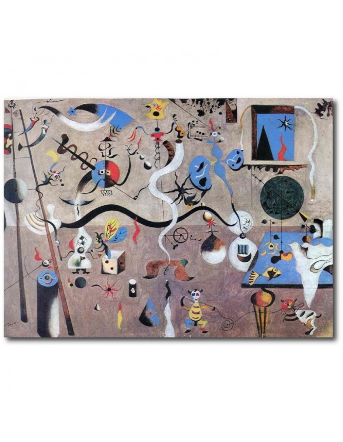 Πίνακας σε καμβά με Ζωγραφική Joan Miro Harlequins Carnival