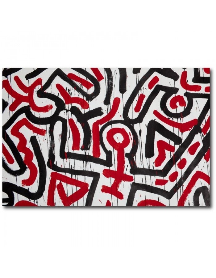Πίνακας σε καμβά με Ζωγραφική Keith Haring