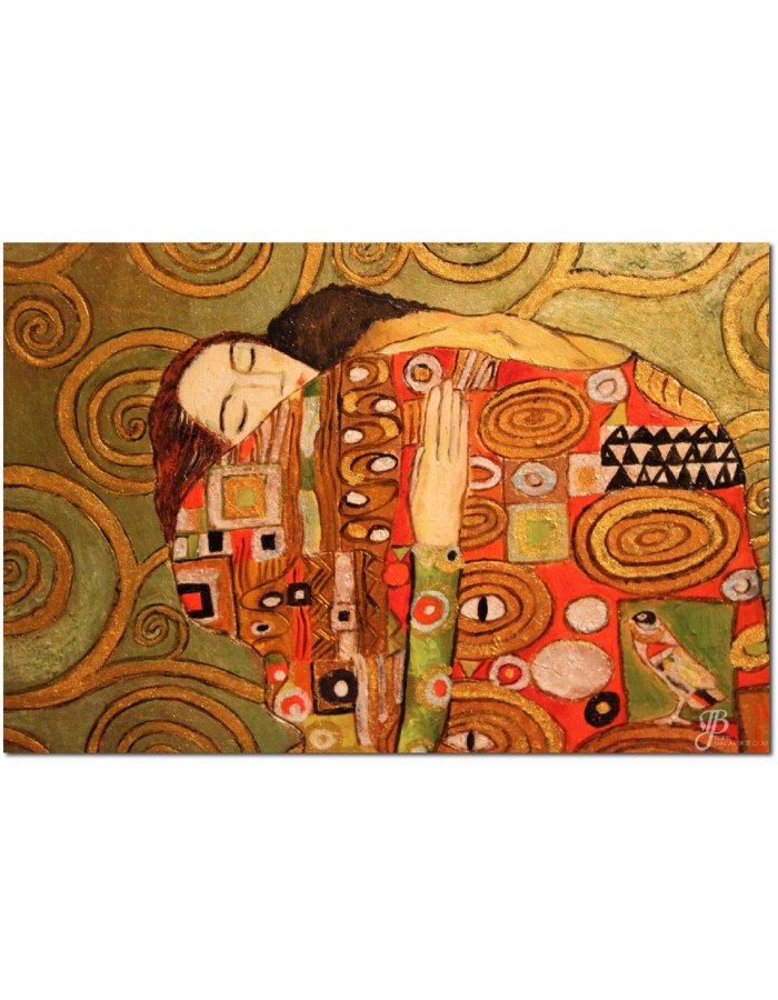 Πίνακας σε καμβά με Ζωγραφική Klimt The Embrace