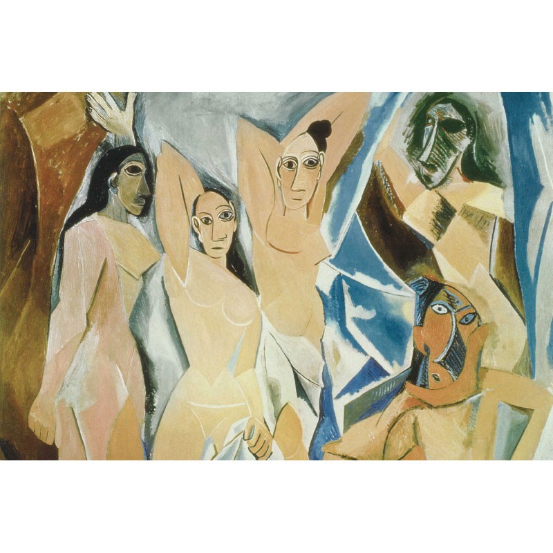 Πίνακας σε καμβά με Ζωγραφική Les Demoiselles d'Avignon