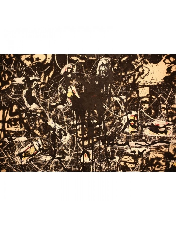 Πίνακας σε καμβά με Ζωγραφική Pollock abstract