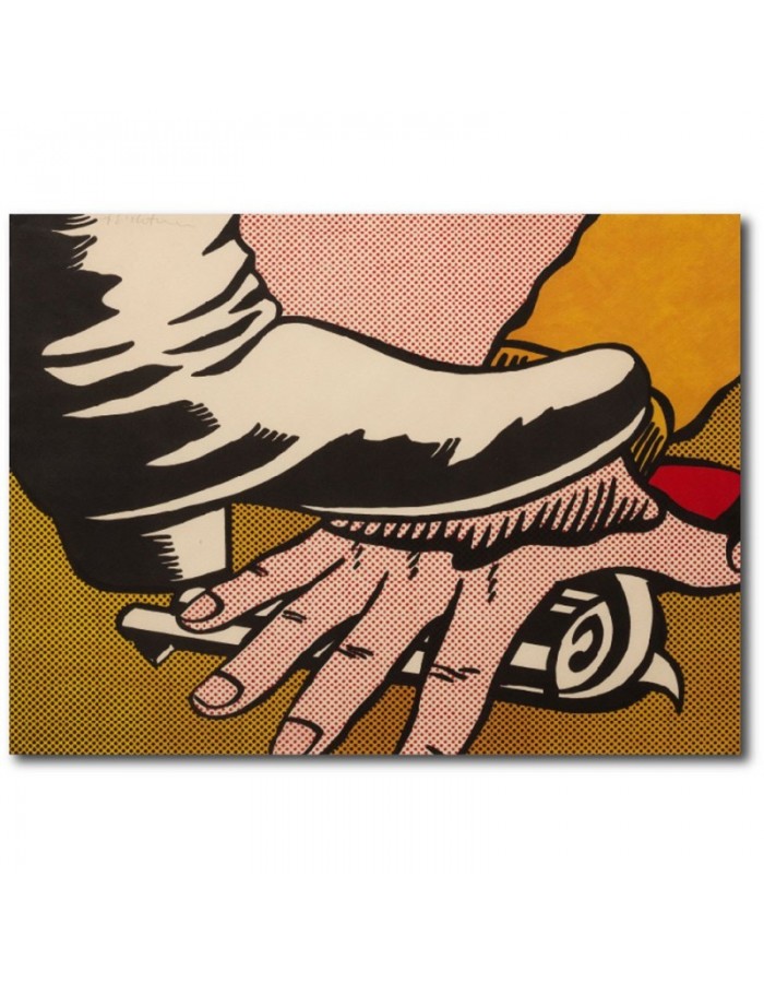 Πίνακας σε καμβά με Ζωγραφική Roy lichtenstein foot and hand